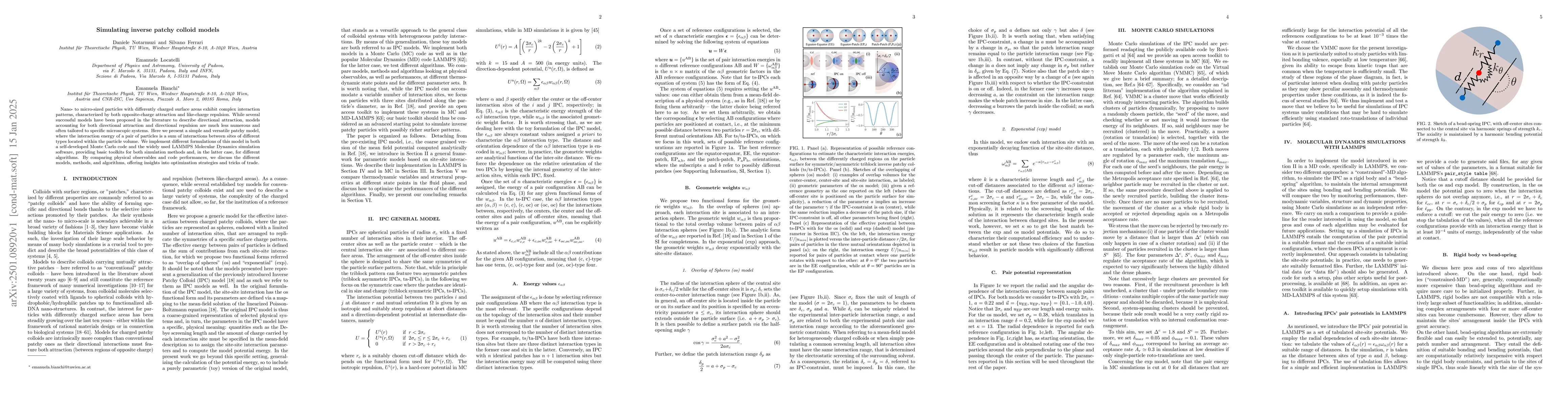 Thumbnail for Simulating inverse patchy colloid models