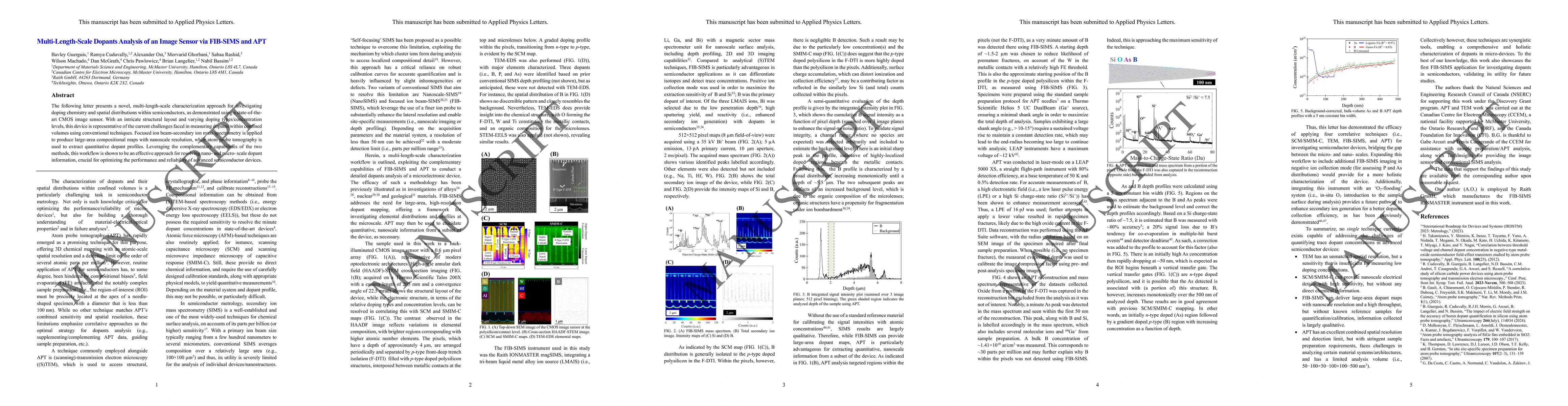 Thumbnail for Multi-Length-Scale Dopants Analysis of an Image Sensor via FIB-SIMS and
  APT