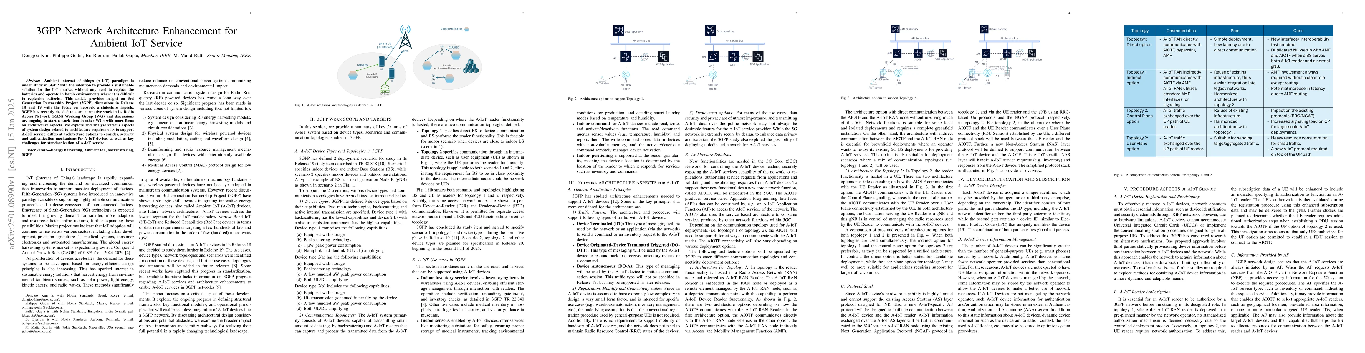 Thumbnail for 3GPP Network Architecture Enhancement for Ambient IoT Service