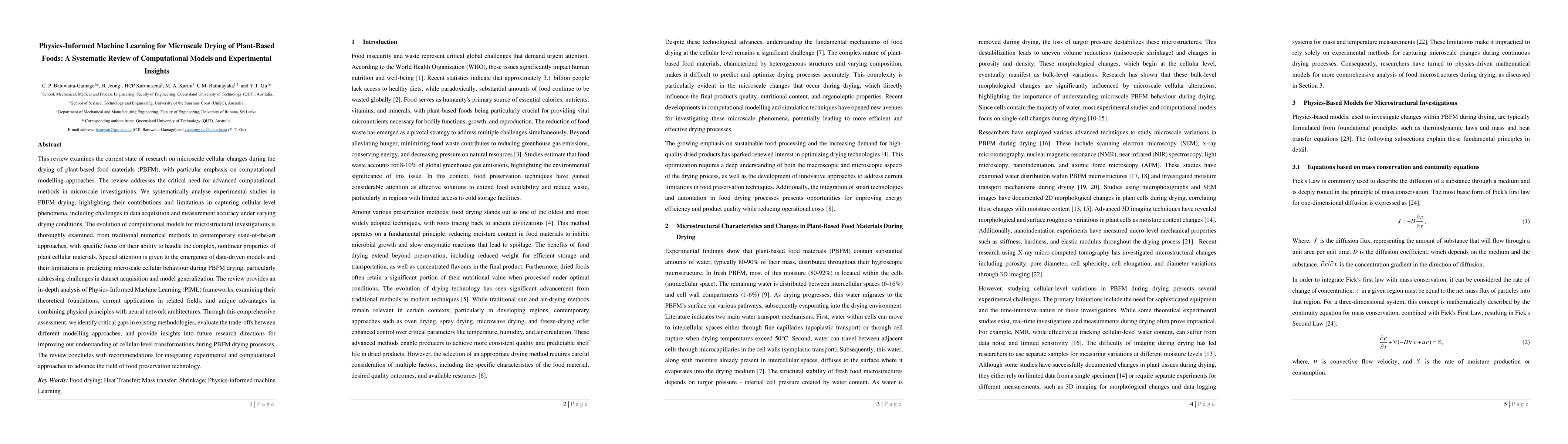 Thumbnail for Physics-Informed Machine Learning for Microscale Drying of Plant-Based
  Foods: A Systematic Review of Computational Models and Experimental Insights
