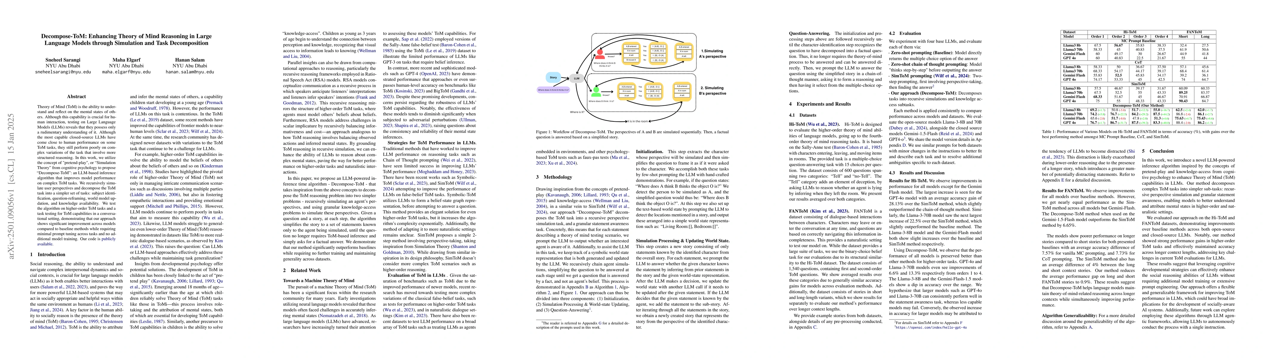 Thumbnail for Decompose-ToM: Enhancing Theory of Mind Reasoning in Large Language
  Models through Simulation and Task Decomposition
