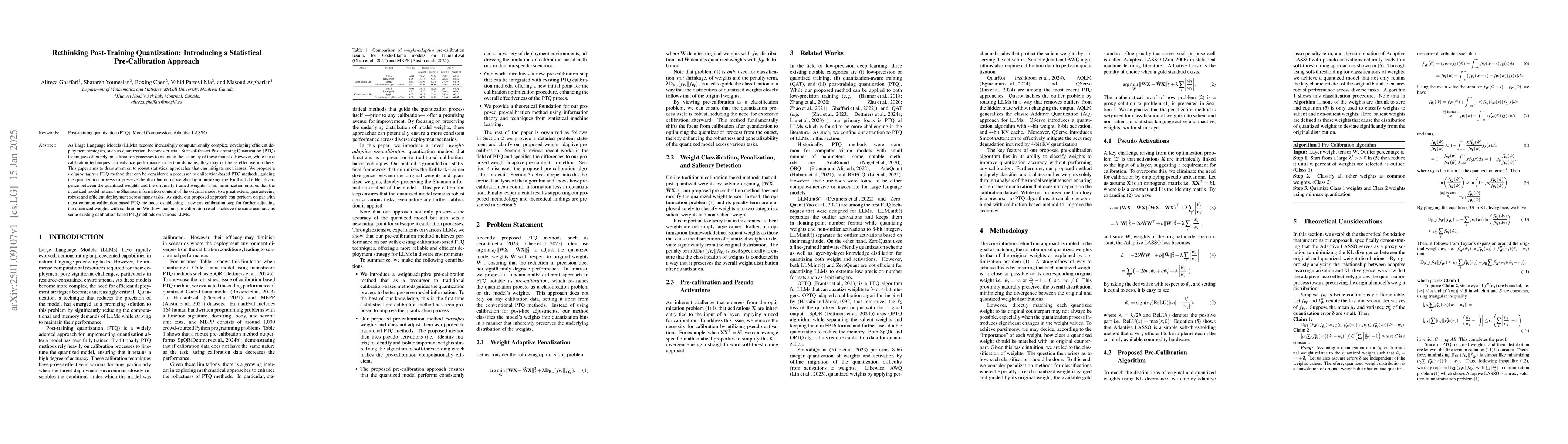 Thumbnail for Rethinking Post-Training Quantization: Introducing a Statistical
  Pre-Calibration Approach