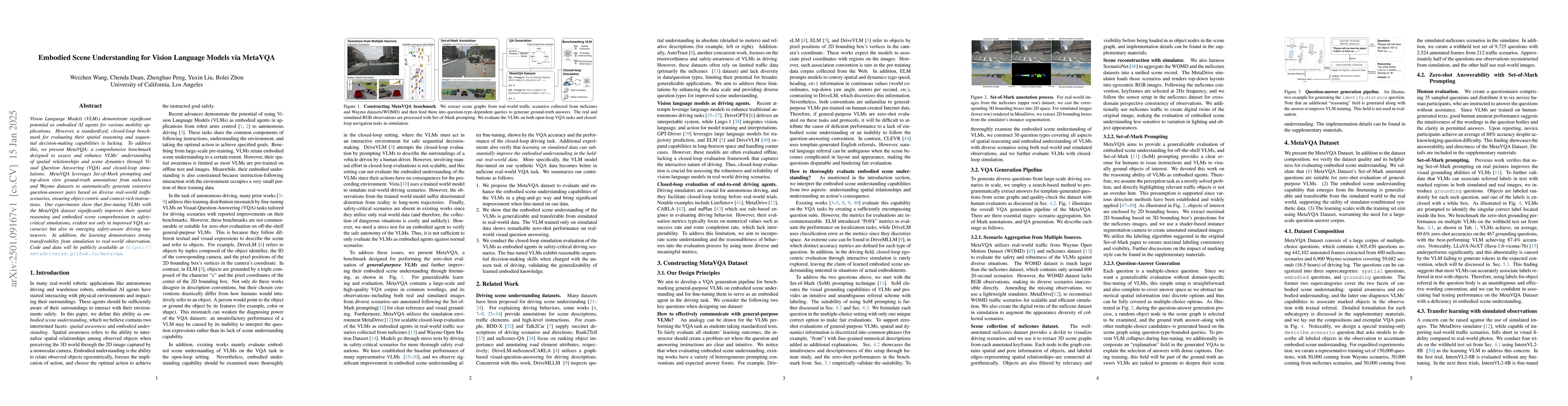 Thumbnail for Embodied Scene Understanding for Vision Language Models via MetaVQA