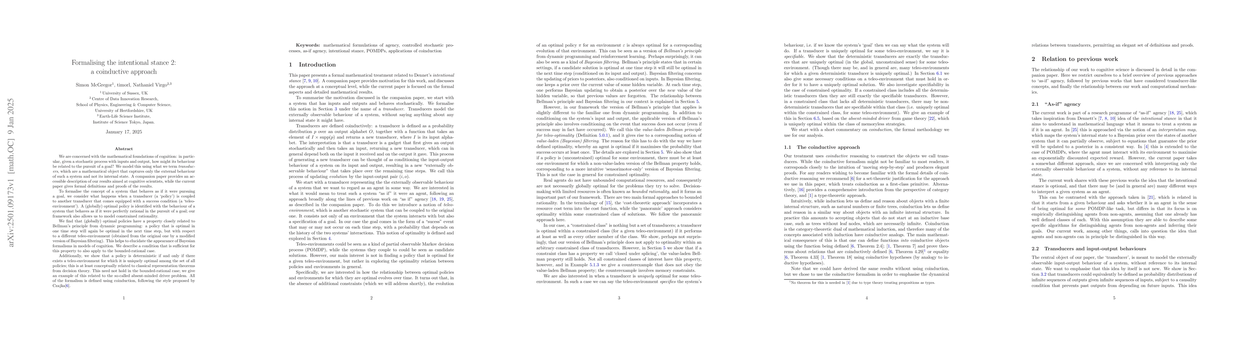 Thumbnail for Formalising the intentional stance 2: a coinductive approach