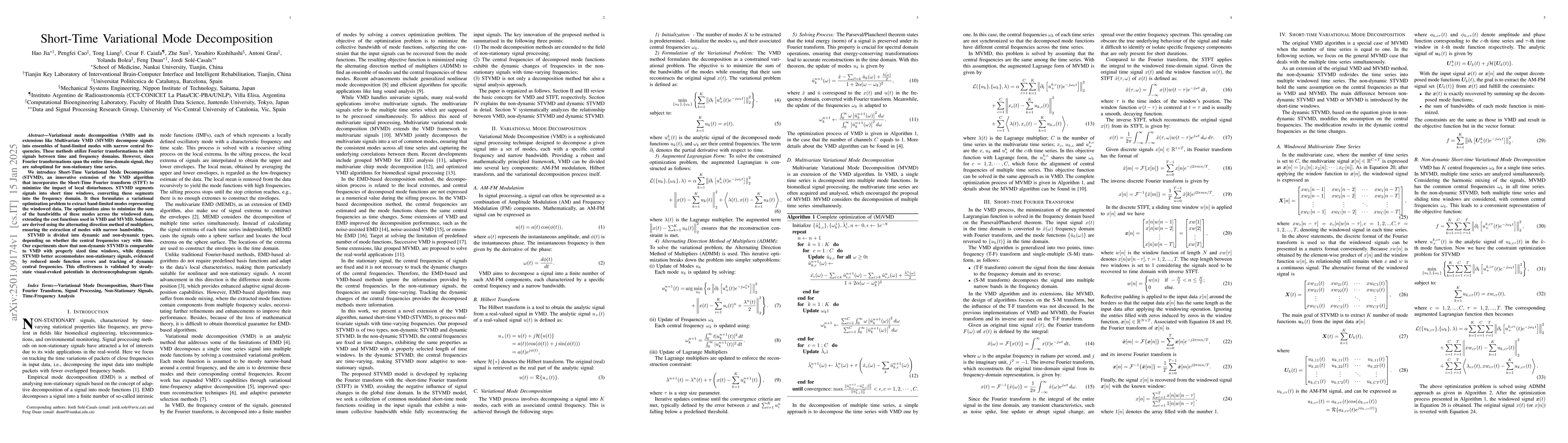 Thumbnail for Short-time Variational Mode Decomposition