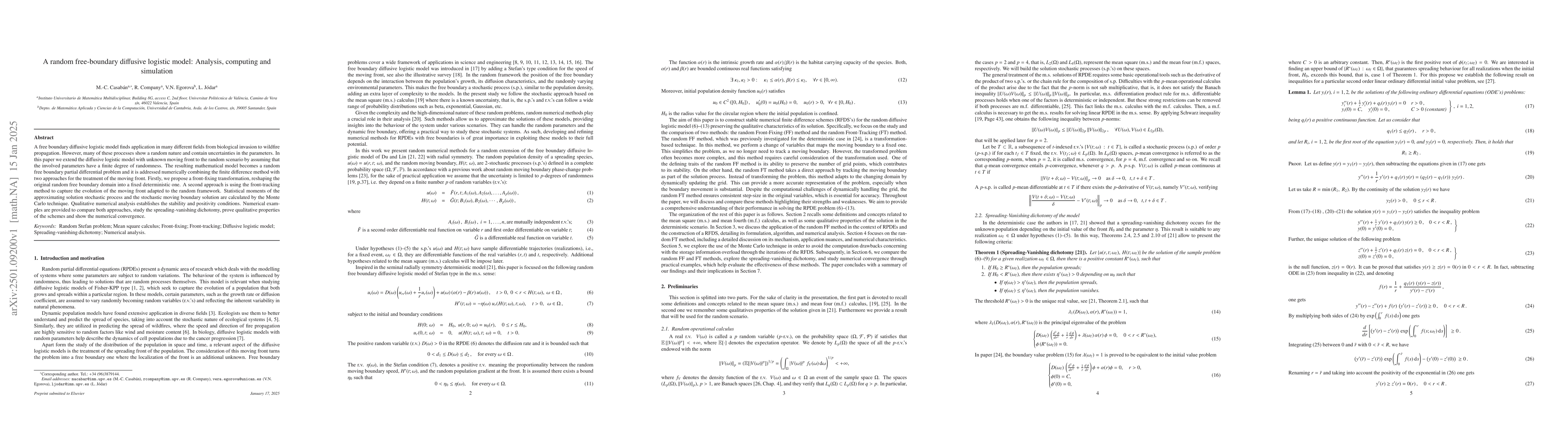Thumbnail for A random free-boundary diffusive logistic model: Analysis, computing and
  simulation