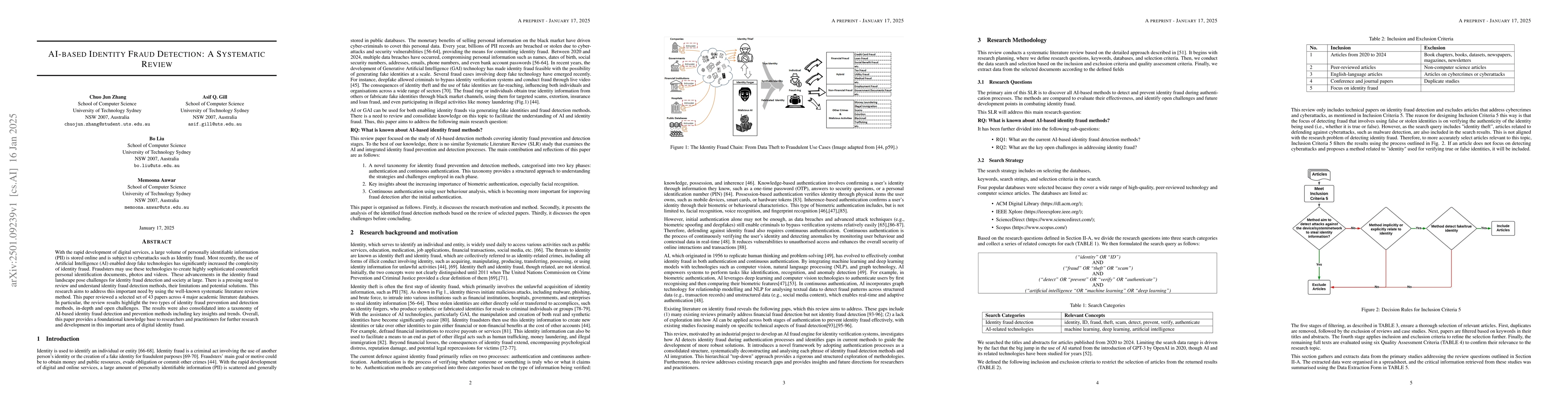 Thumbnail for AI-based Identity Fraud Detection: A Systematic Review