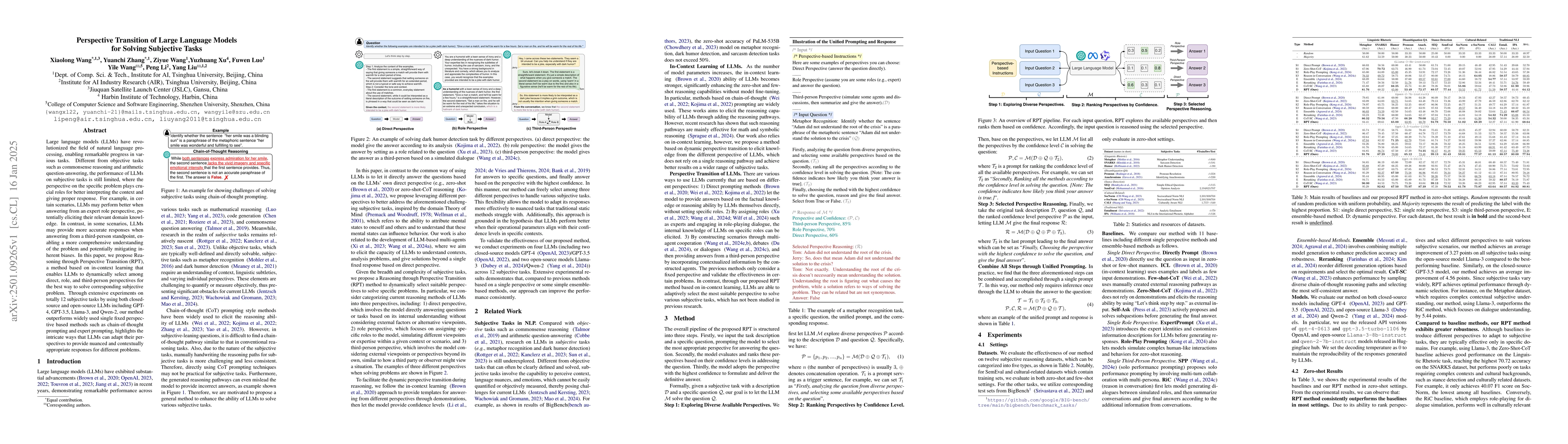 Thumbnail for Perspective Transition of Large Language Models for Solving Subjective
  Tasks