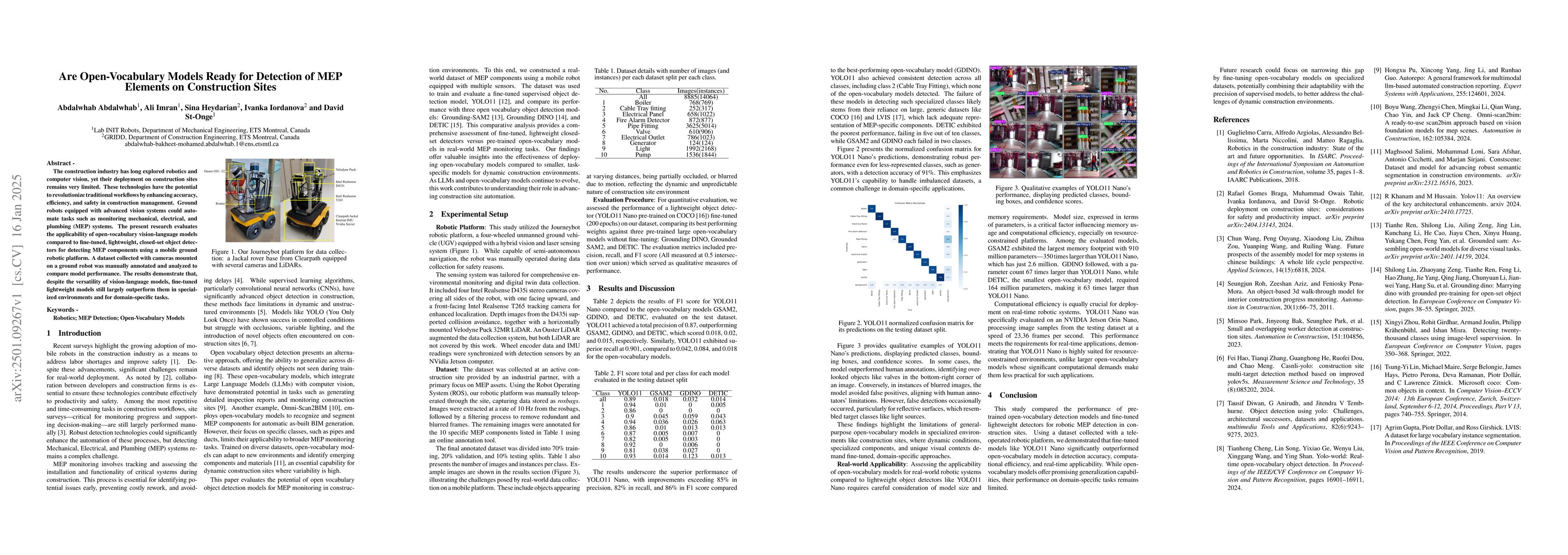Thumbnail for Are Open-Vocabulary Models Ready for Detection of MEP Elements on
  Construction Sites
