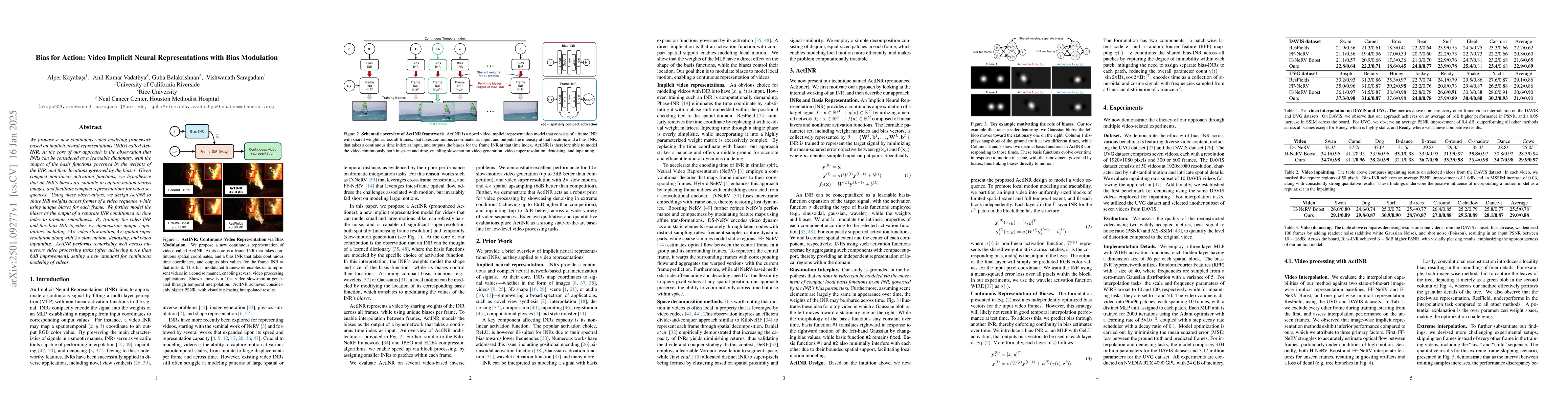 Thumbnail for Bias for Action: Video Implicit Neural Representations with Bias
  Modulation