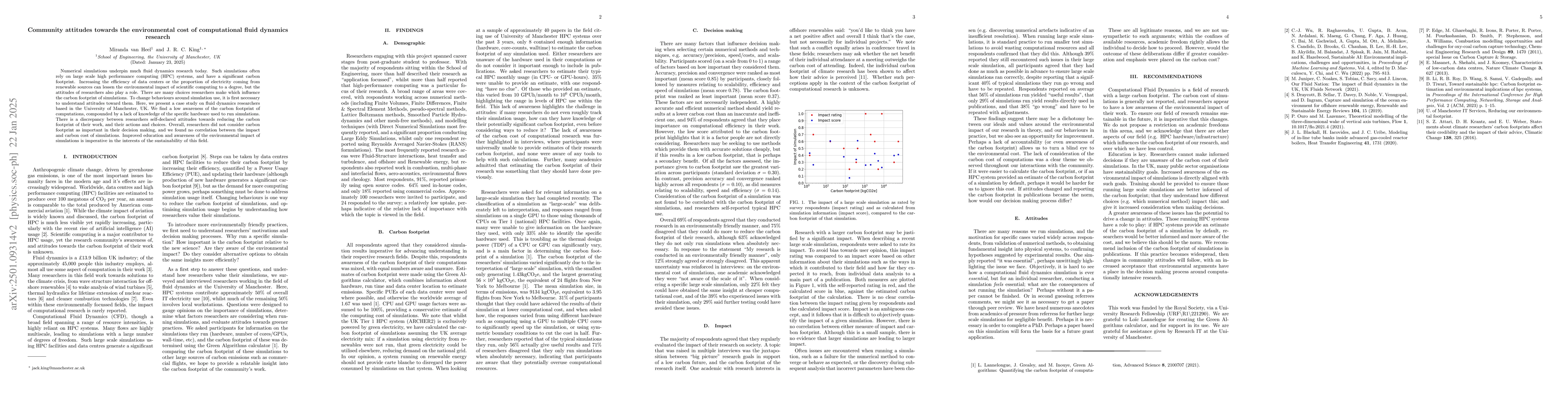 Thumbnail for Community attitudes towards the environmental cost of computational
  fluid dynamics research