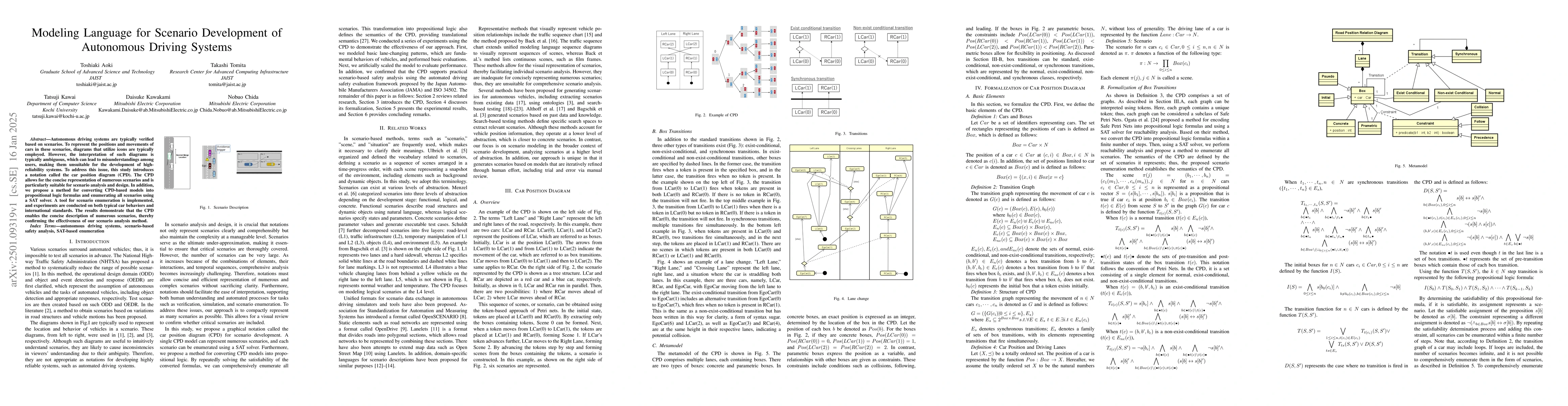 Thumbnail for Modeling Language for Scenario Development of Autonomous Driving Systems