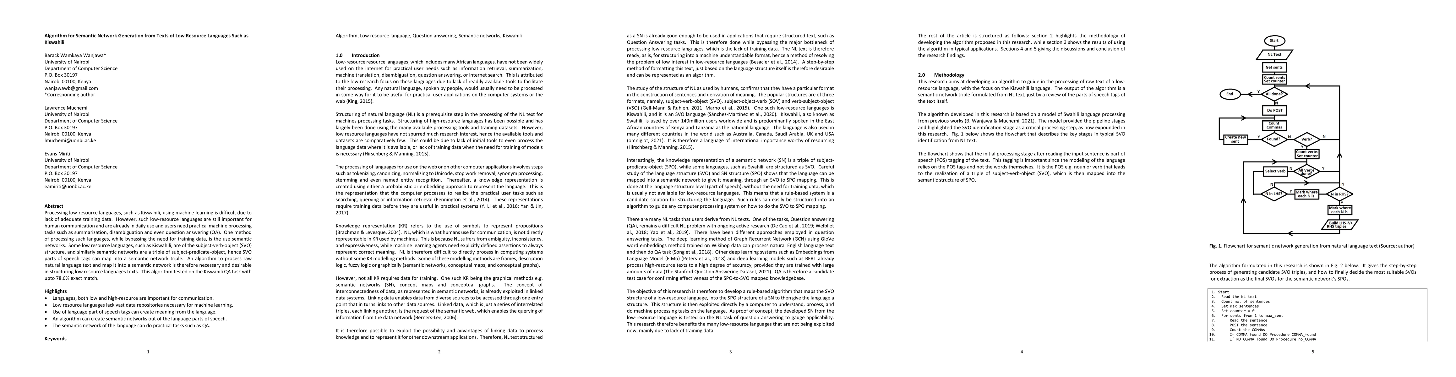 Thumbnail for Algorithm for Semantic Network Generation from Texts of Low Resource
  Languages Such as Kiswahili