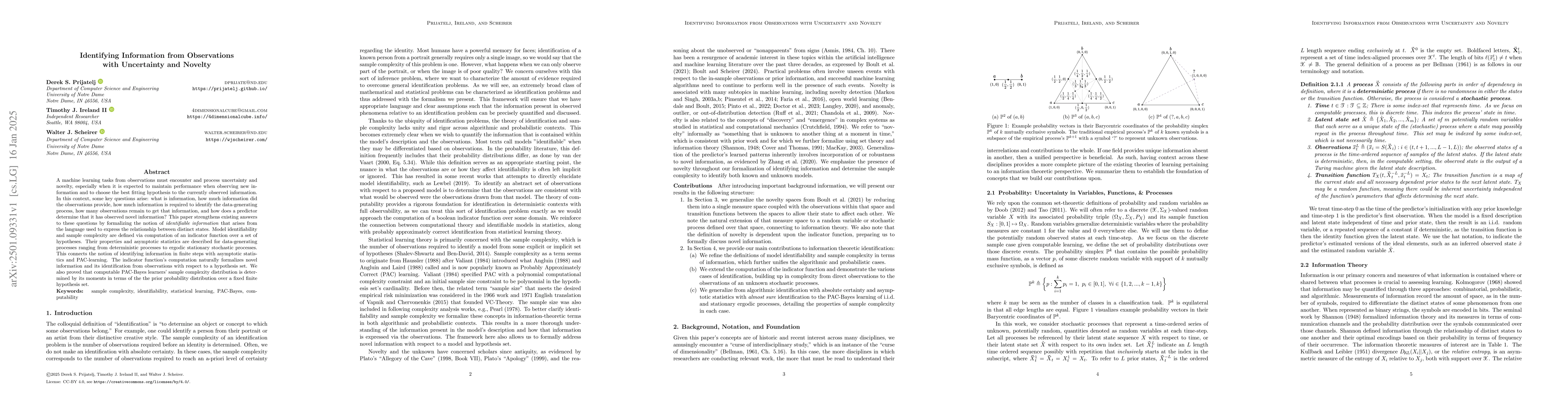 Thumbnail for Identifying Information from Observations with Uncertainty and Novelty