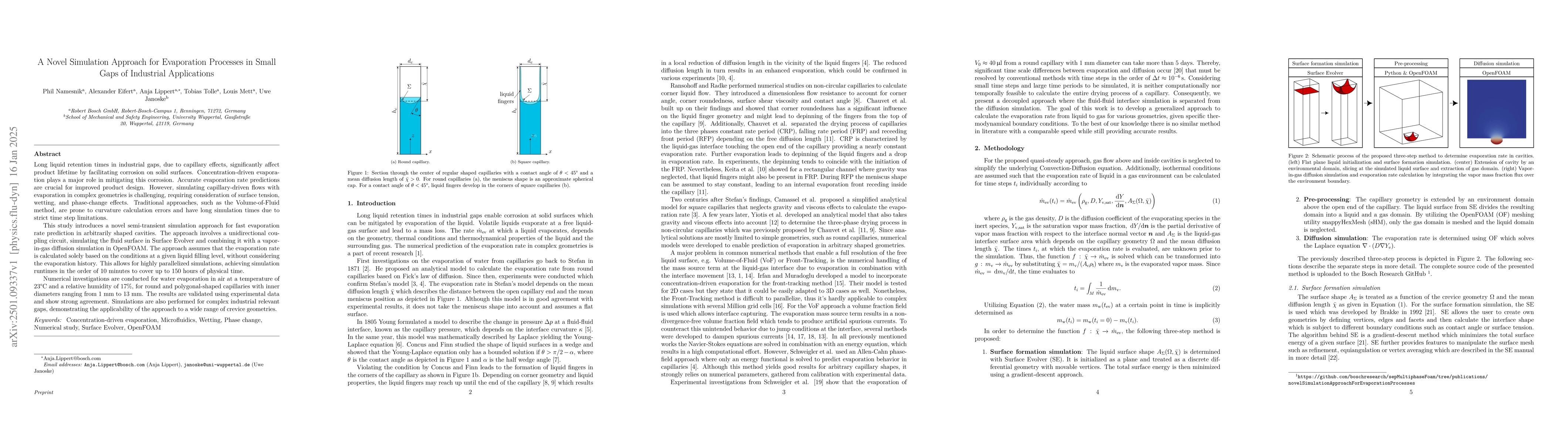 Thumbnail for A Novel Simulation Approach for Evaporation Processes in Small Gaps of
  Industrial Applications
