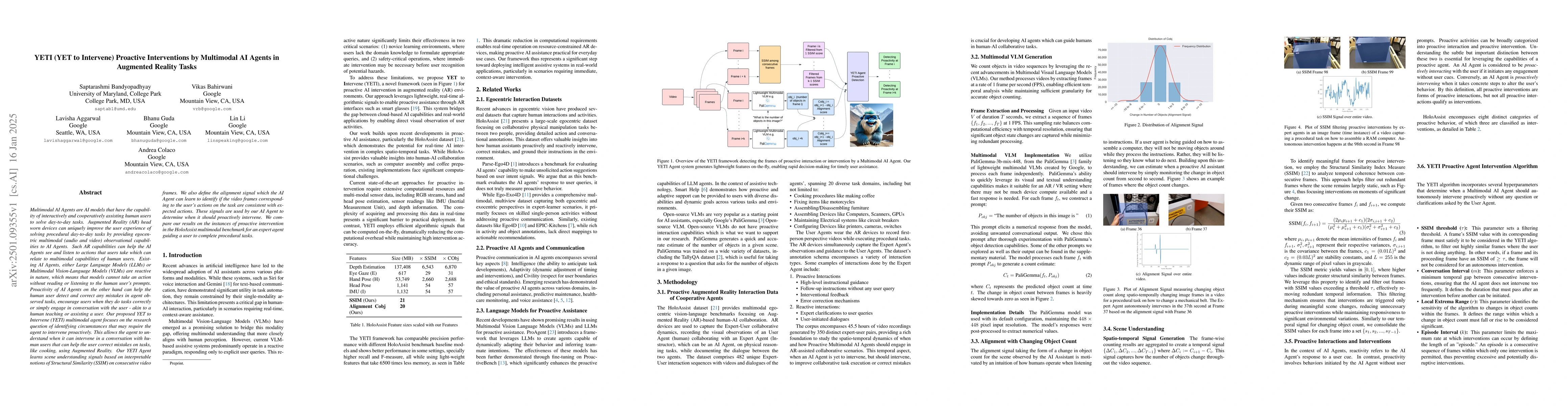 Thumbnail for YETI (YET to Intervene) Proactive Interventions by Multimodal AI Agents
  in Augmented Reality Tasks