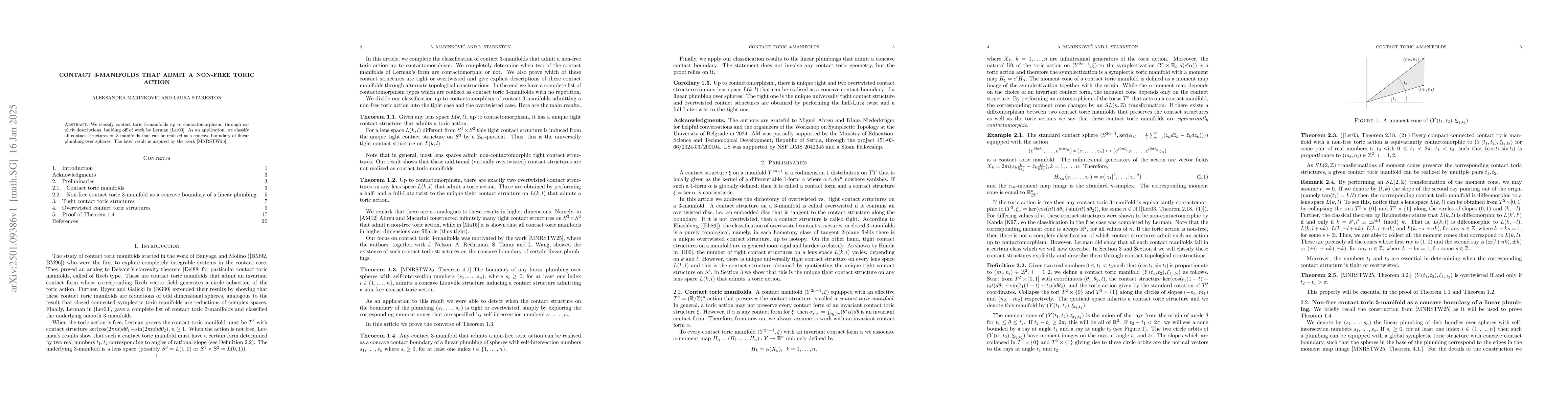 Thumbnail for Contact 3-manifolds that admit a non-free toric action