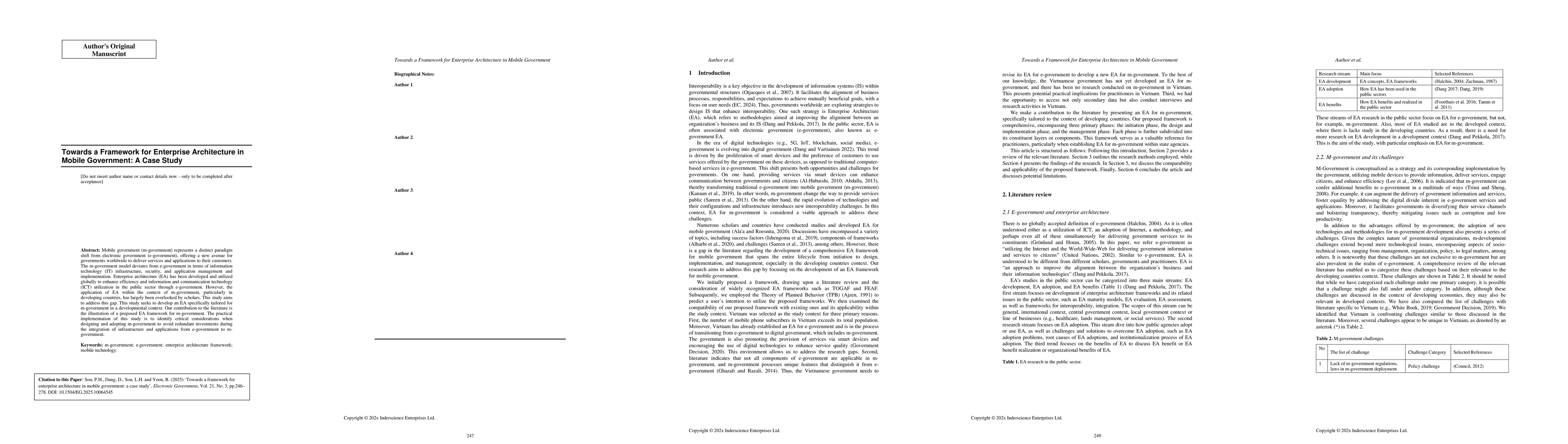 Thumbnail for Towards a Framework for Enterprise Architecture in Mobile Government: A
  Case Study