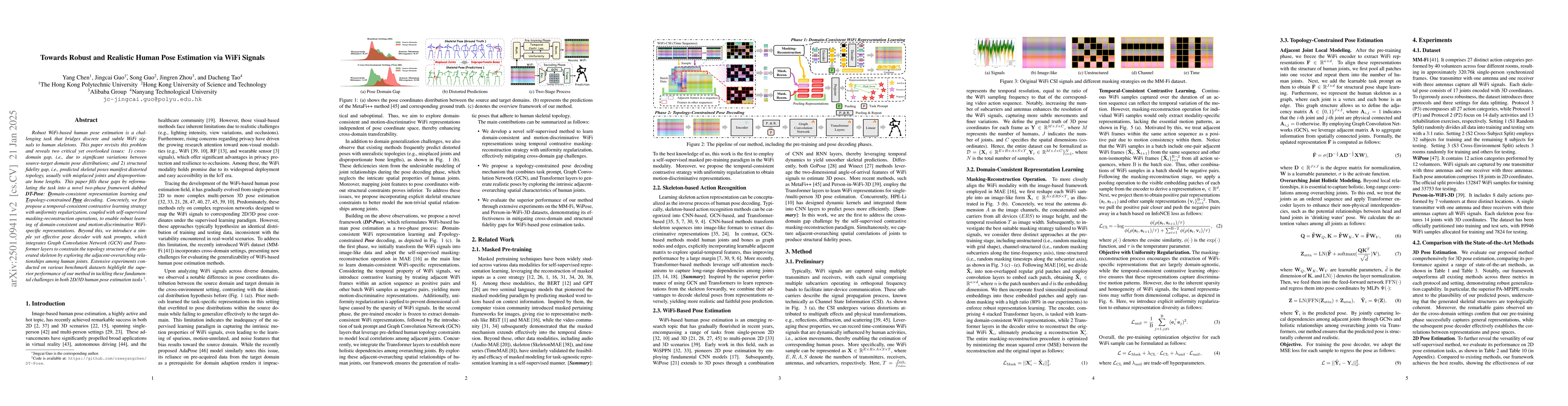 Thumbnail for Towards Robust and Realistic Human Pose Estimation via WiFi Signals