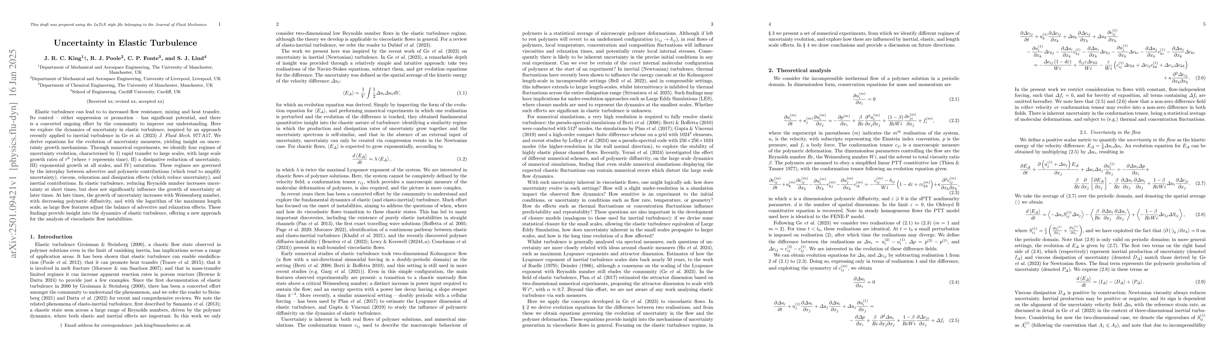 Thumbnail for Uncertainty in Elastic Turbulence