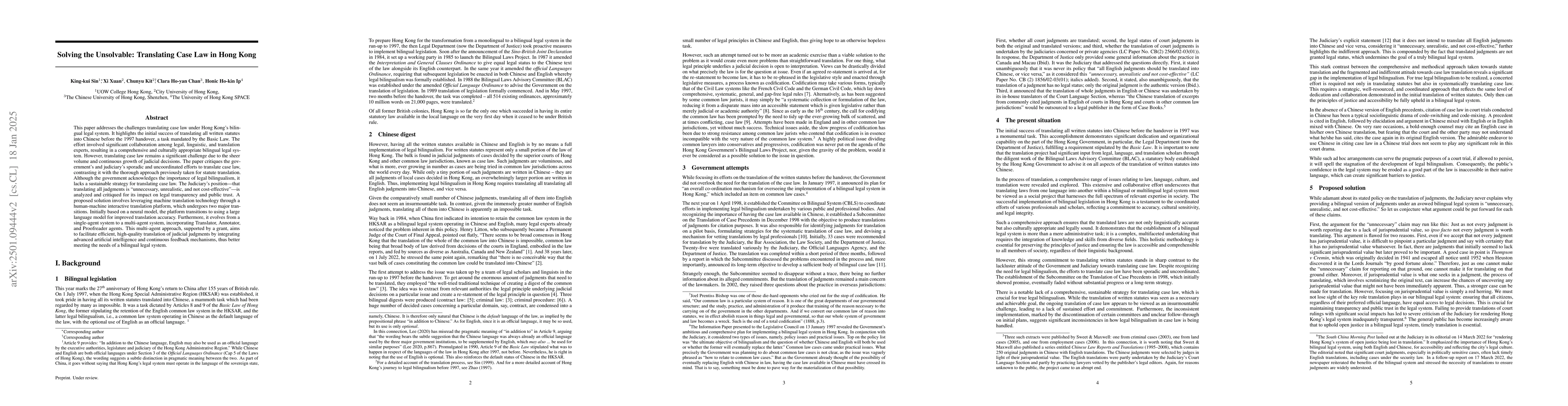 Thumbnail for Solving the unsolvable: Translating case law in Hong Kong