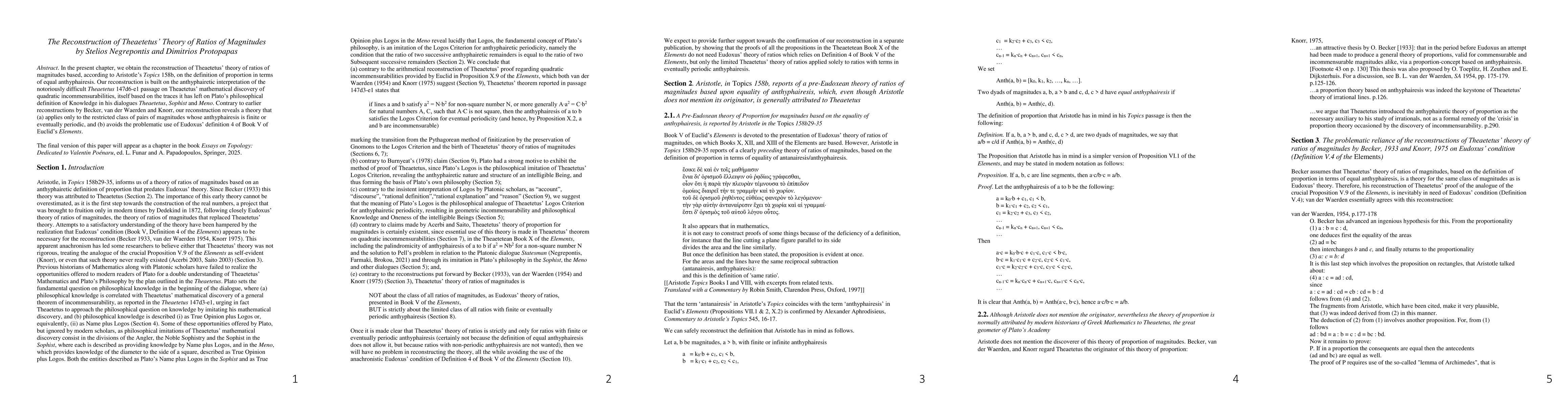 Thumbnail for The Reconstruction of Theaetetus' Theory of Ratios of Magnitudes