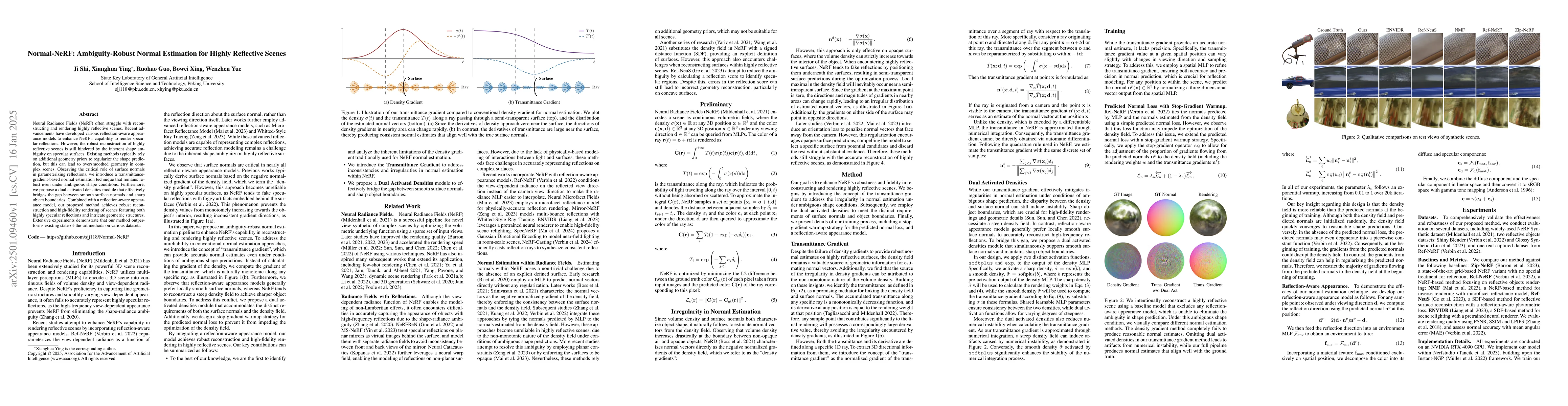 Thumbnail for Normal-NeRF: Ambiguity-Robust Normal Estimation for Highly Reflective
  Scenes