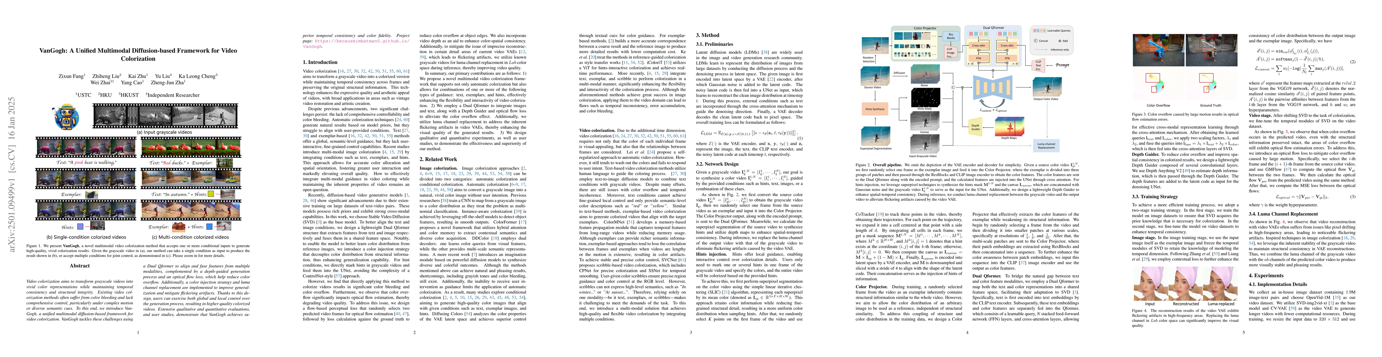 Thumbnail for VanGogh: A Unified Multimodal Diffusion-based Framework for Video
  Colorization