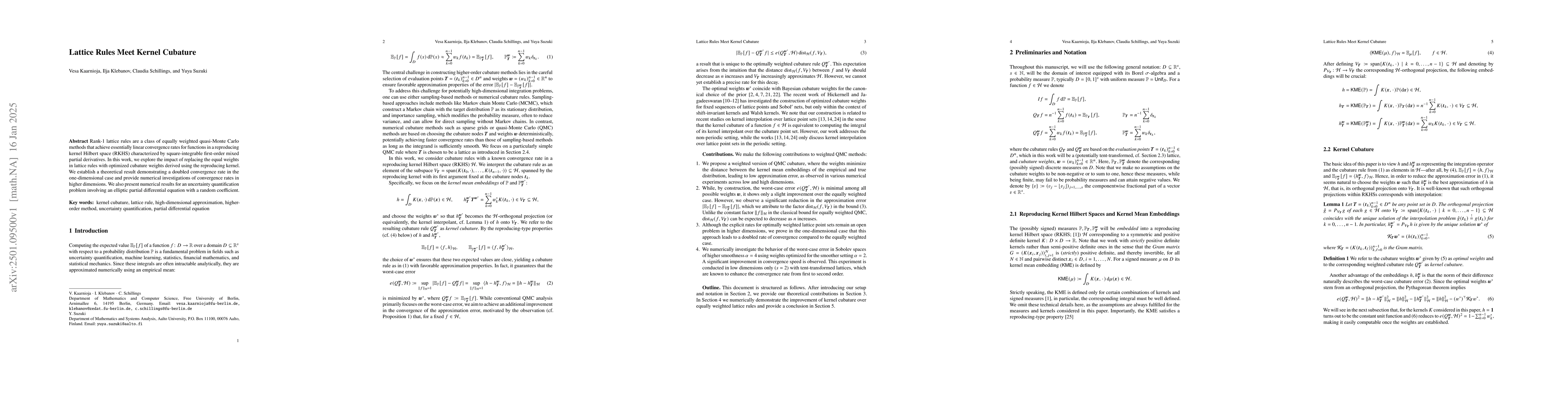Thumbnail for Lattice Rules Meet Kernel Cubature