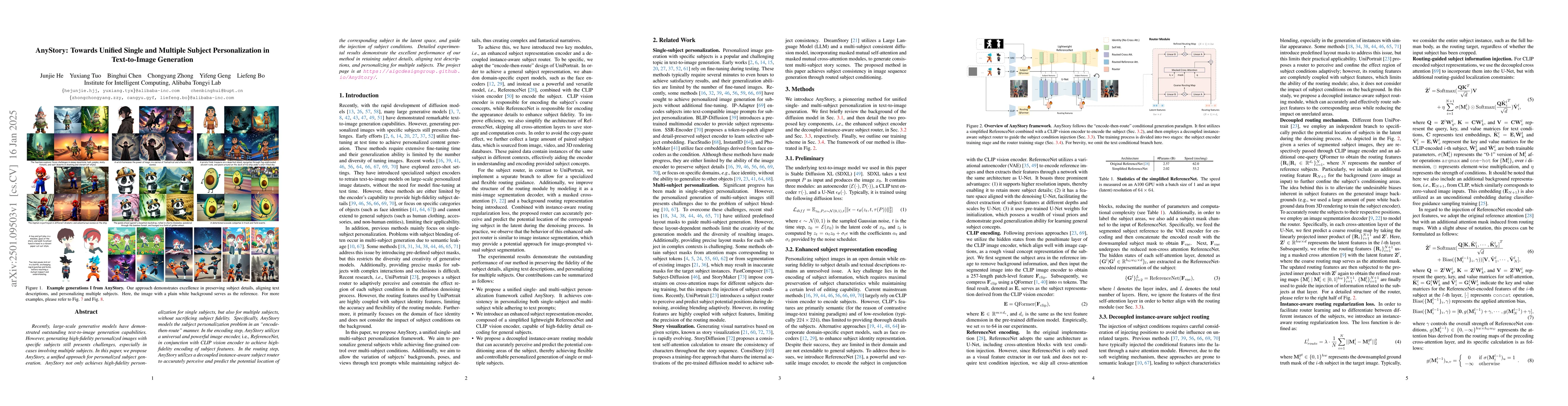 Thumbnail for AnyStory: Towards Unified Single and Multiple Subject Personalization in
  Text-to-Image Generation