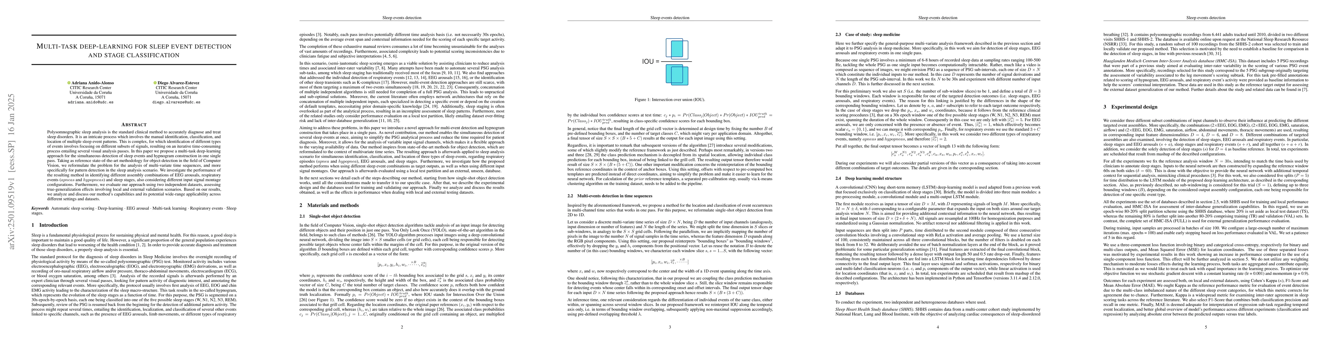 Thumbnail for Multi-task deep-learning for sleep event detection and stage
  classification