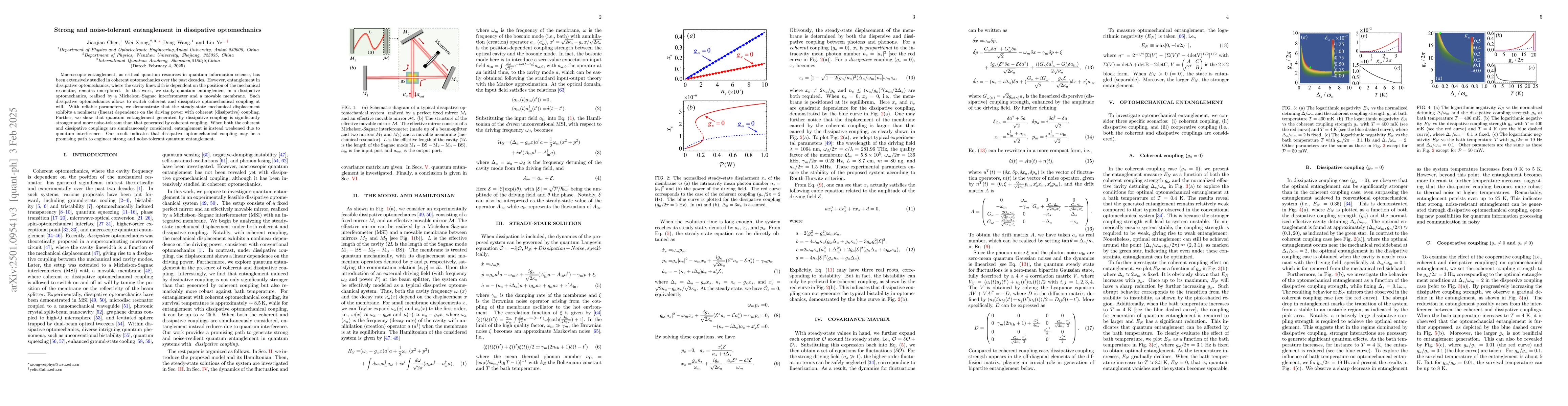 Thumbnail for Strong and Noise-Tolerant Entanglement in Dissipative Optomechanics