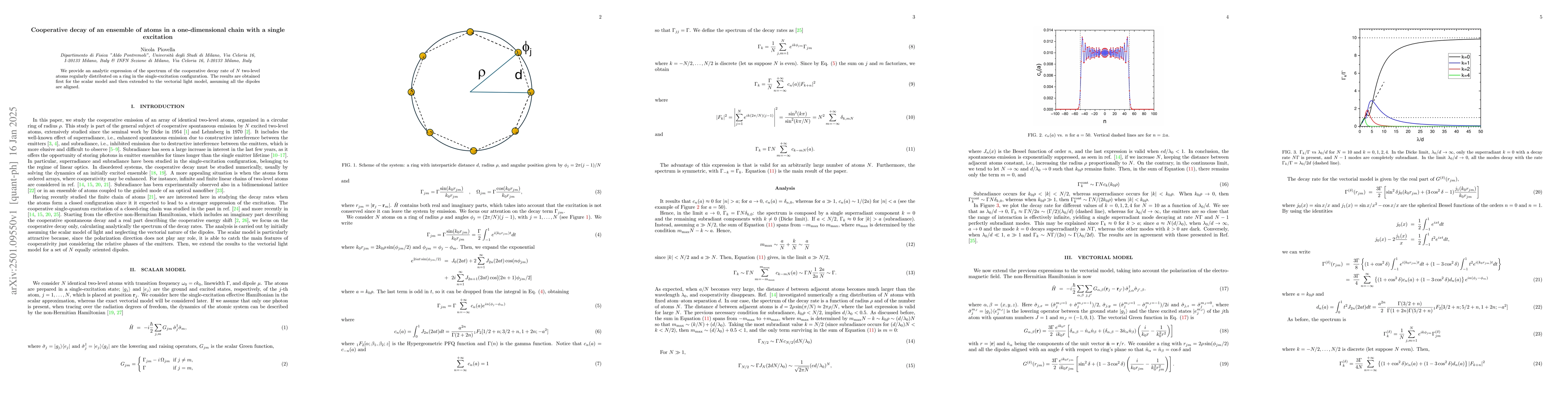 Thumbnail for Cooperative Decay of N Atoms in a Ring Configuration