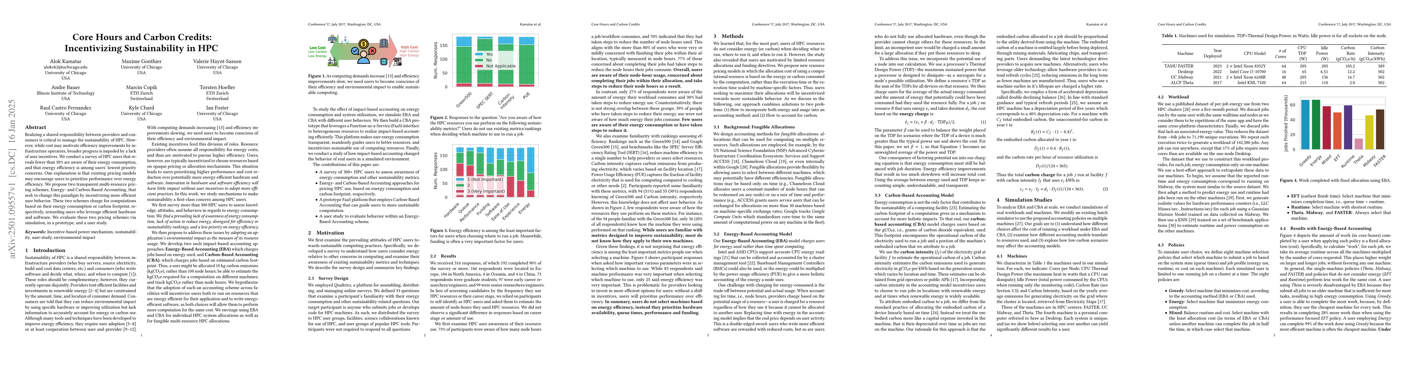 Thumbnail for Core Hours and Carbon Credits: Incentivizing Sustainability in HPC