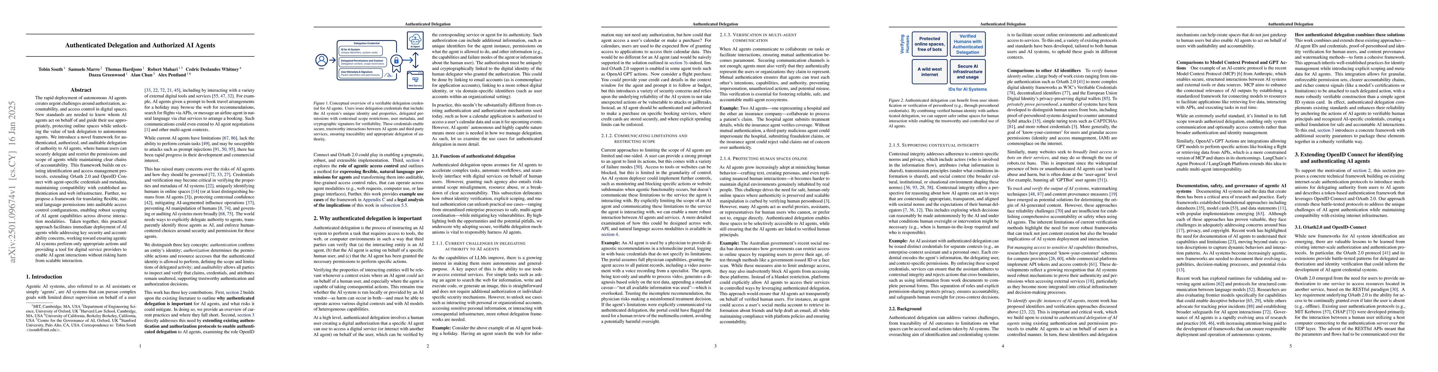 Thumbnail for Authenticated Delegation and Authorized AI Agents