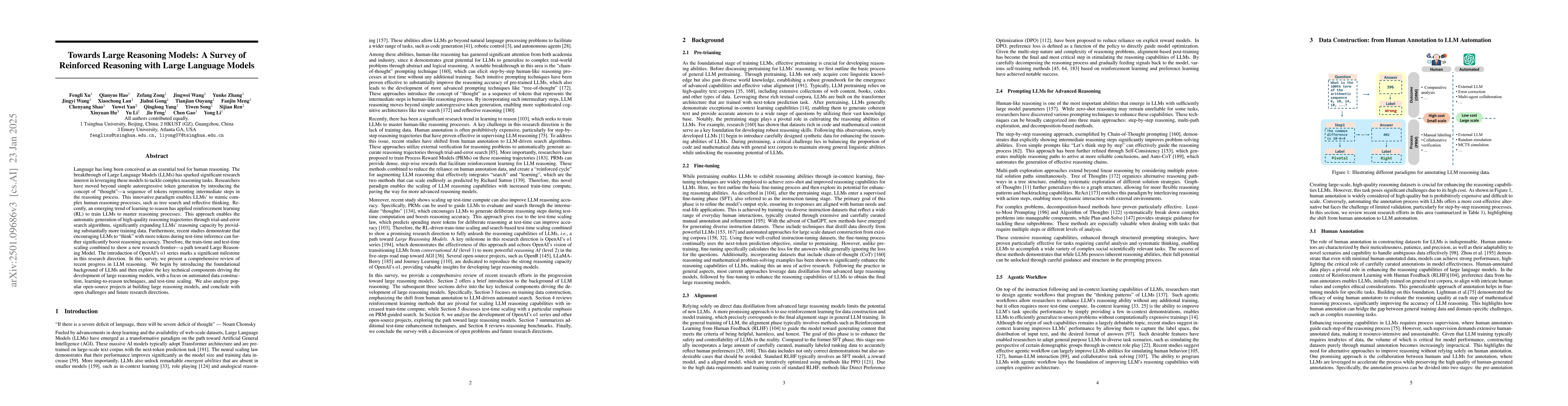 Thumbnail for Towards Large Reasoning Models: A Survey of Reinforced Reasoning with
  Large Language Models