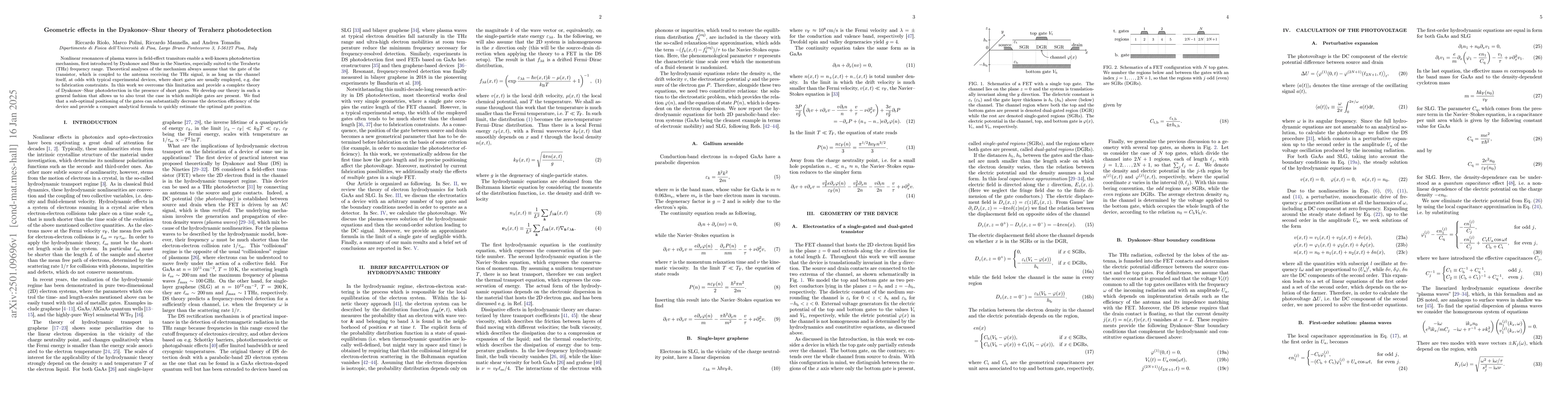 Thumbnail for Geometric effects in the Dyakonov-Shur theory of Teraherz photodetection