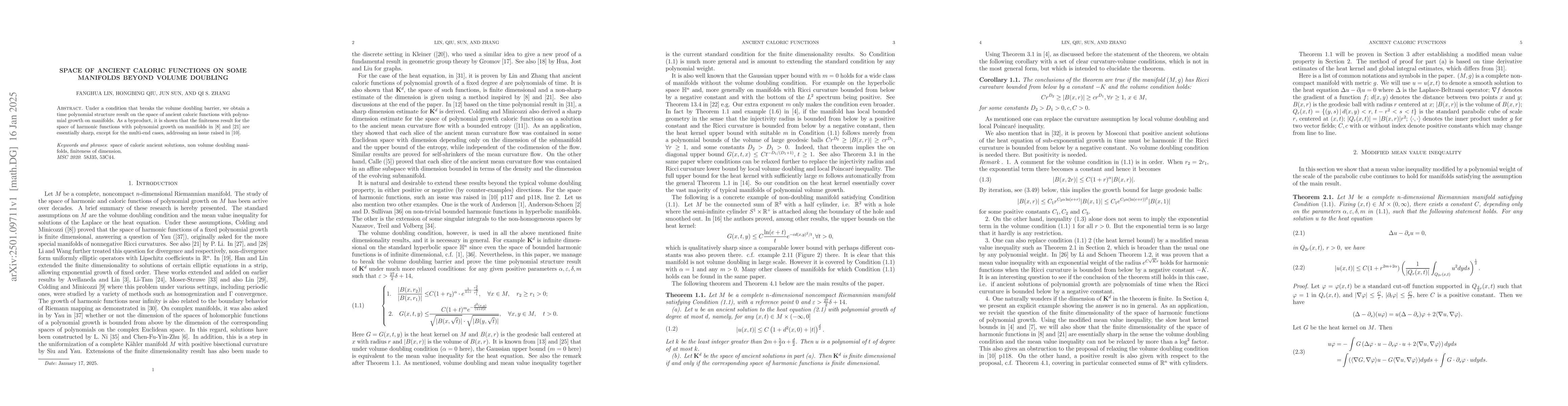 Thumbnail for Space of ancient caloric functions on some manifolds beyond volume
  doubling