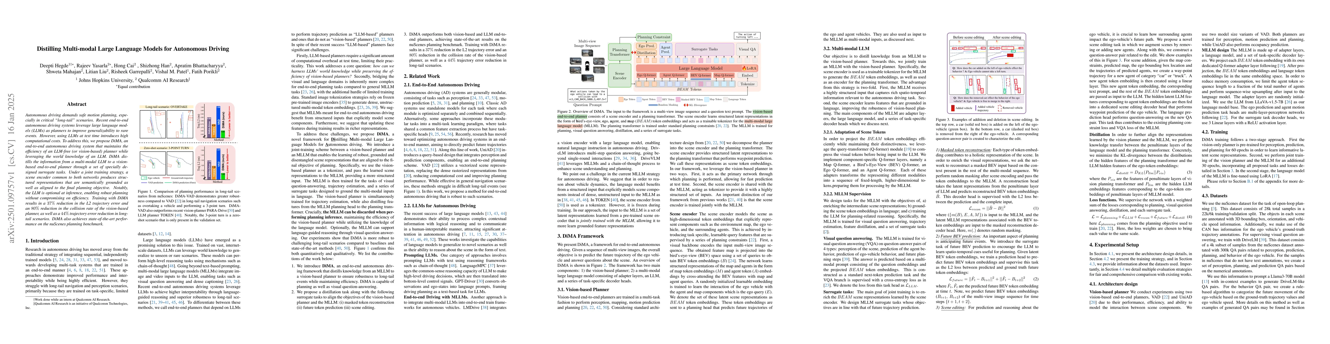 Thumbnail for Distilling Multi-modal Large Language Models for Autonomous Driving