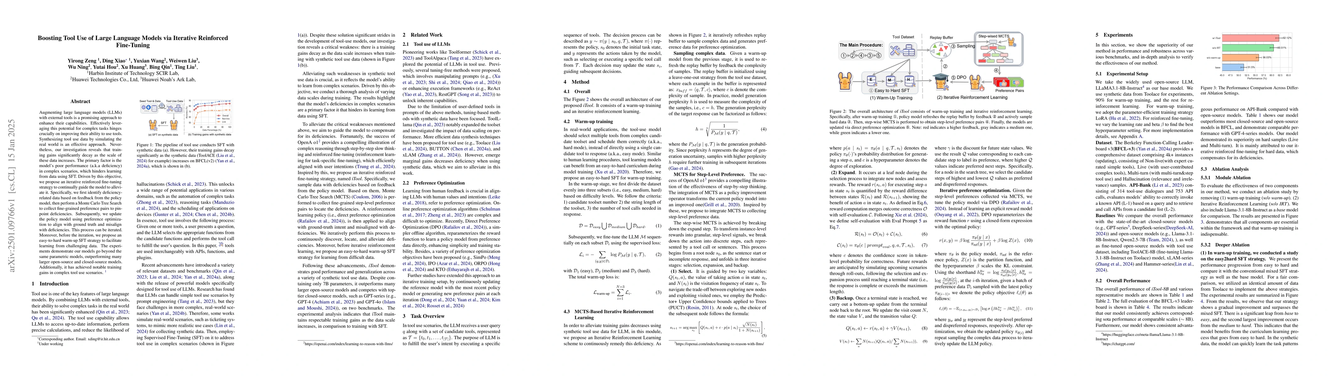 Thumbnail for Boosting Tool Use of Large Language Models via Iterative Reinforced
  Fine-Tuning