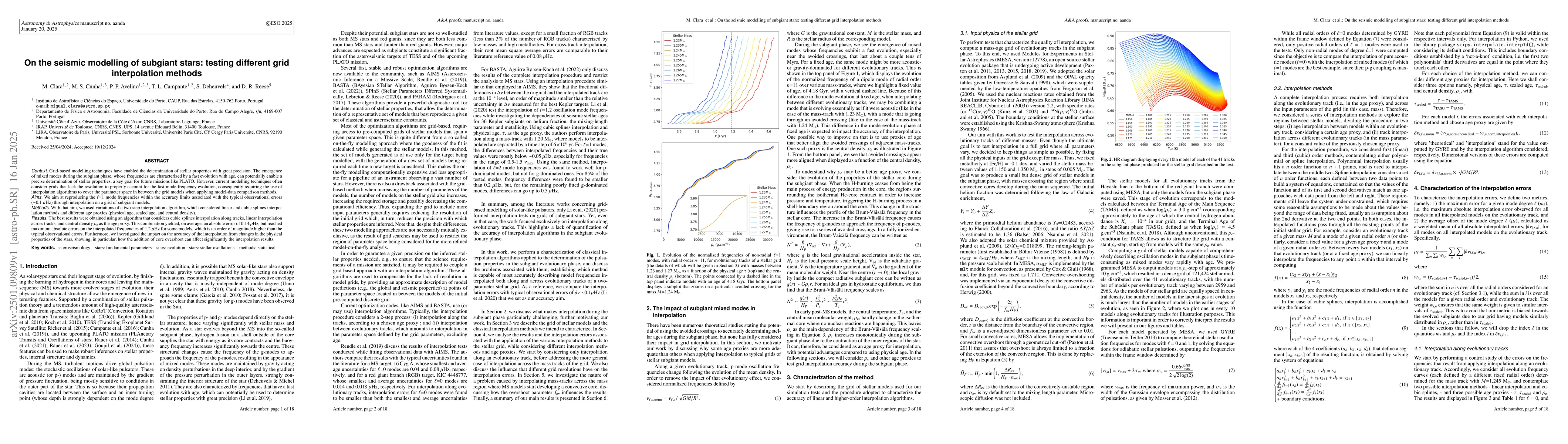 Thumbnail for On the seismic modelling of subgiant stars: testing different grid
  interpolation methods