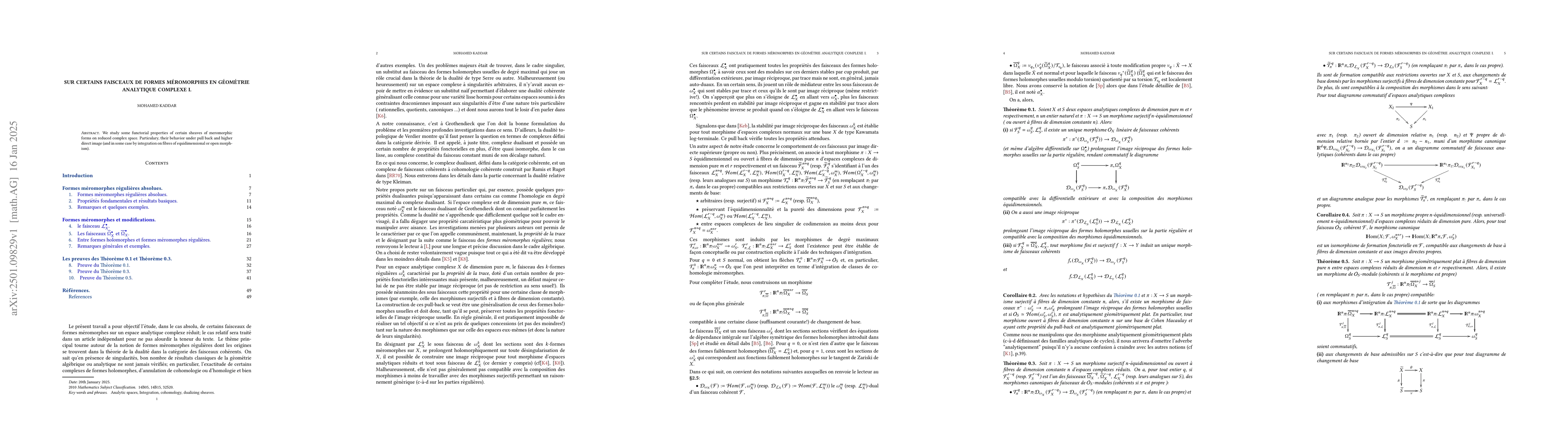 Thumbnail for Sur certains faisceaux de formes mĂŠromorphes sur un espace complexe
  rĂŠduit