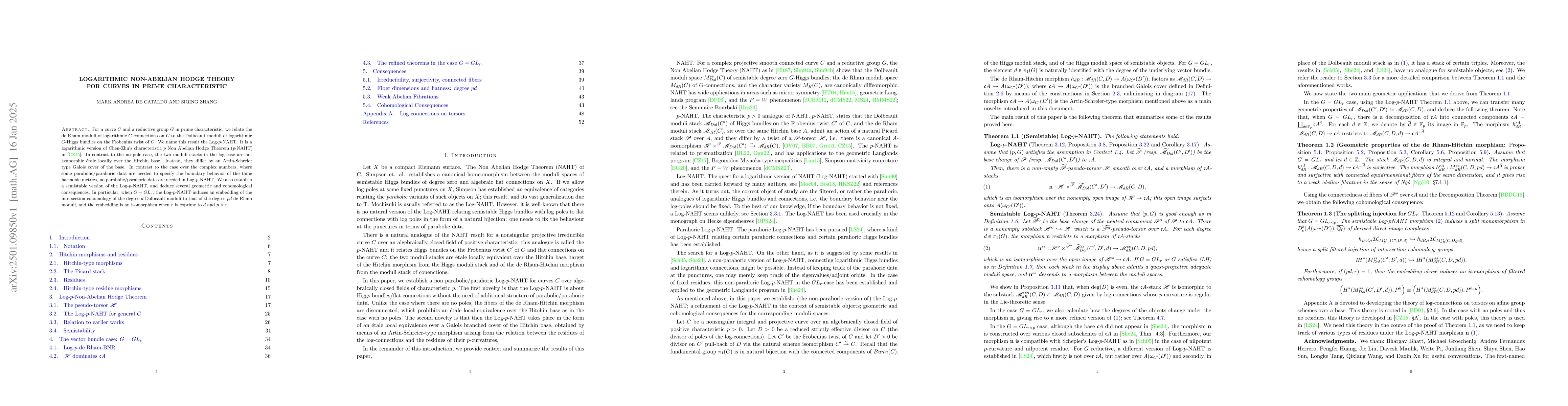 Thumbnail for Logarithmic Non-Abelian Hodge Theory for curves in prime characteristic
