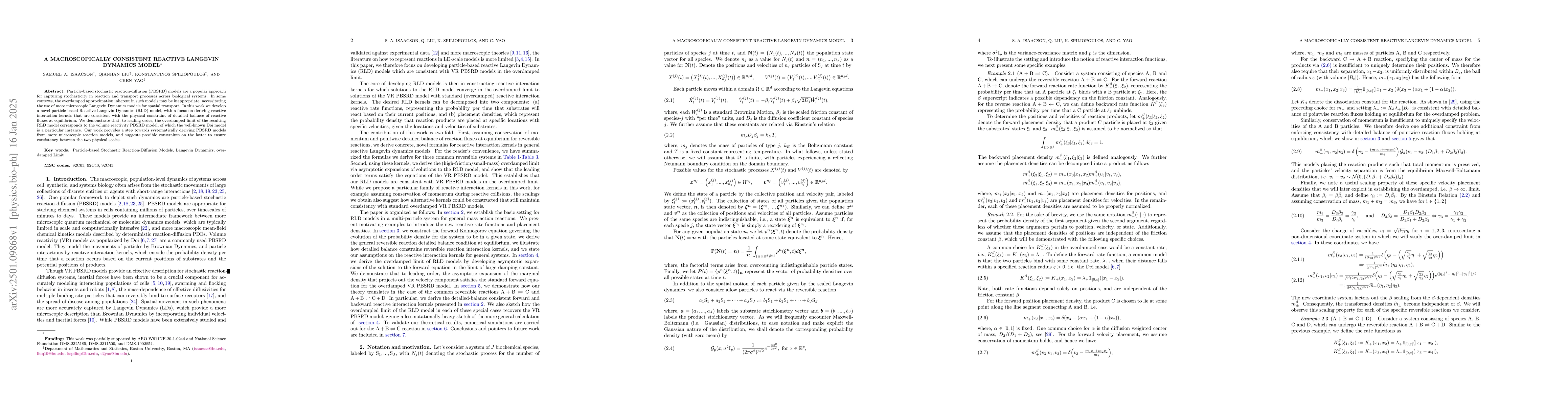 Thumbnail for A Macroscopically Consistent Reactive Langevin Dynamics Model