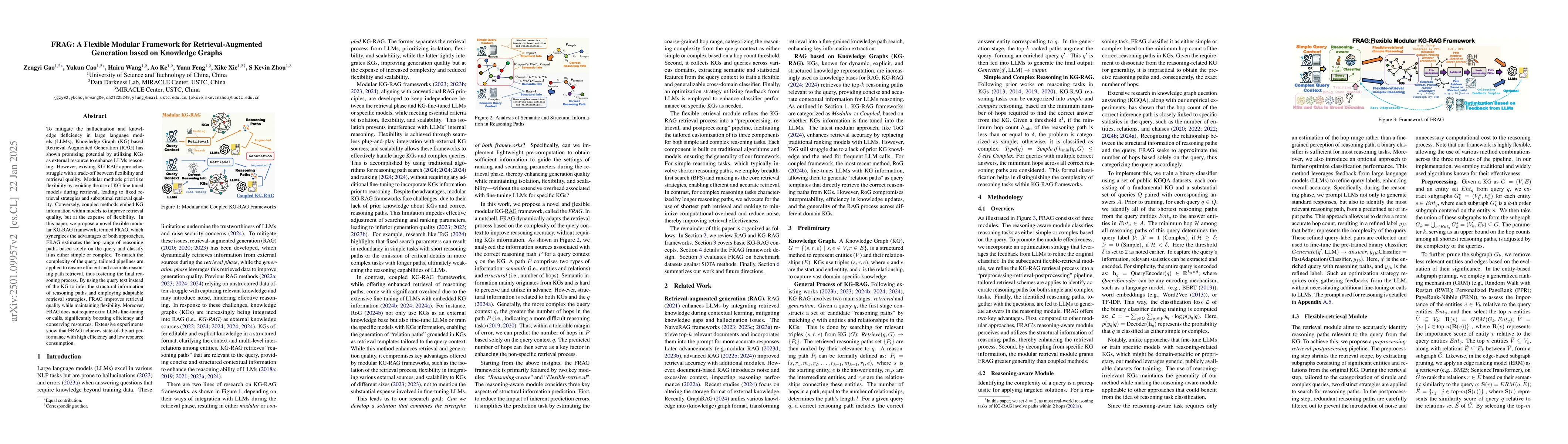 Thumbnail for FRAG: A Flexible Modular Framework for Retrieval-Augmented Generation
  based on Knowledge Graphs