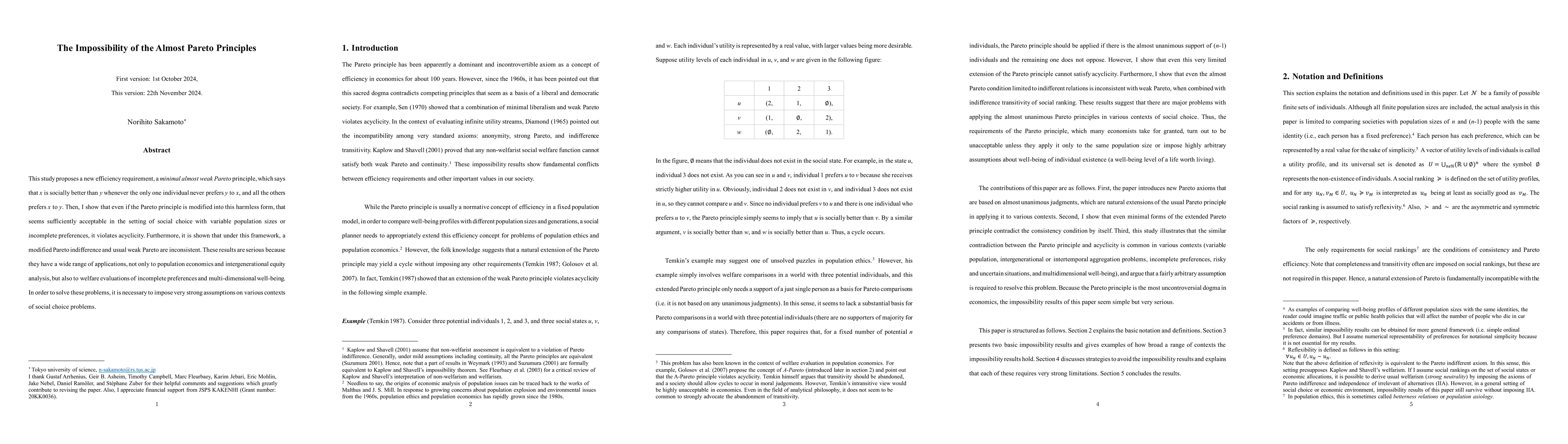 Thumbnail for The Impossibility of the Almost Pareto Principles