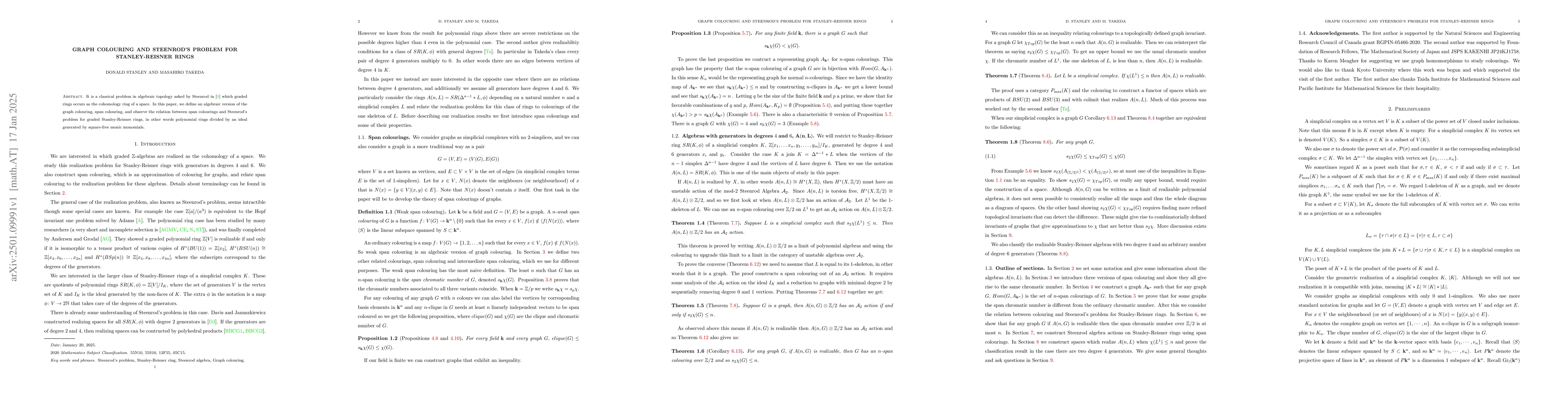 Thumbnail for Graph colouring and Steenrod's problem for Stanley-Reisner rings