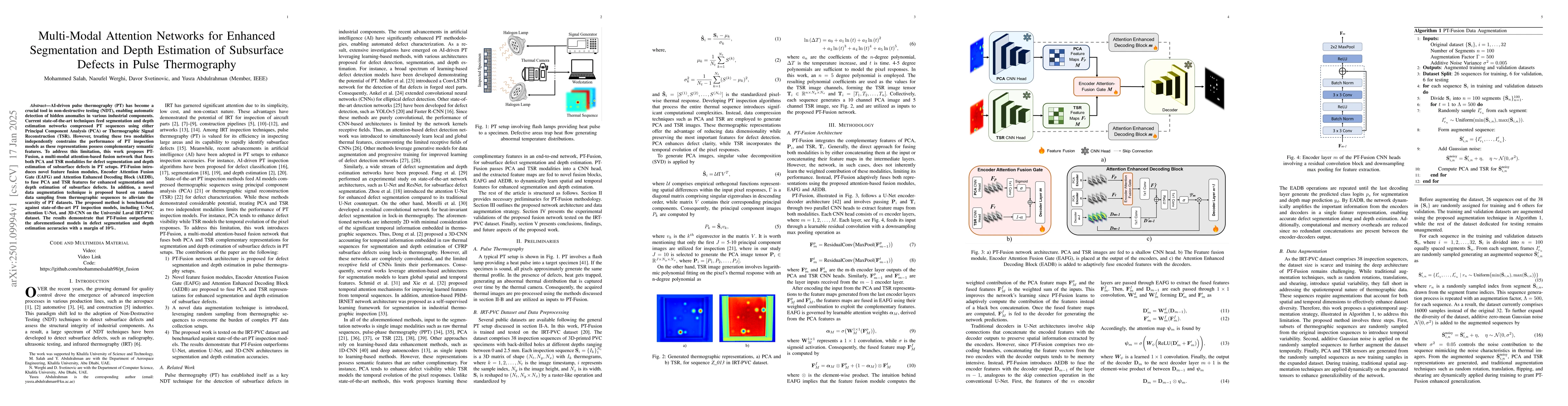 Thumbnail for Multi-Modal Attention Networks for Enhanced Segmentation and Depth
  Estimation of Subsurface Defects in Pulse Thermography