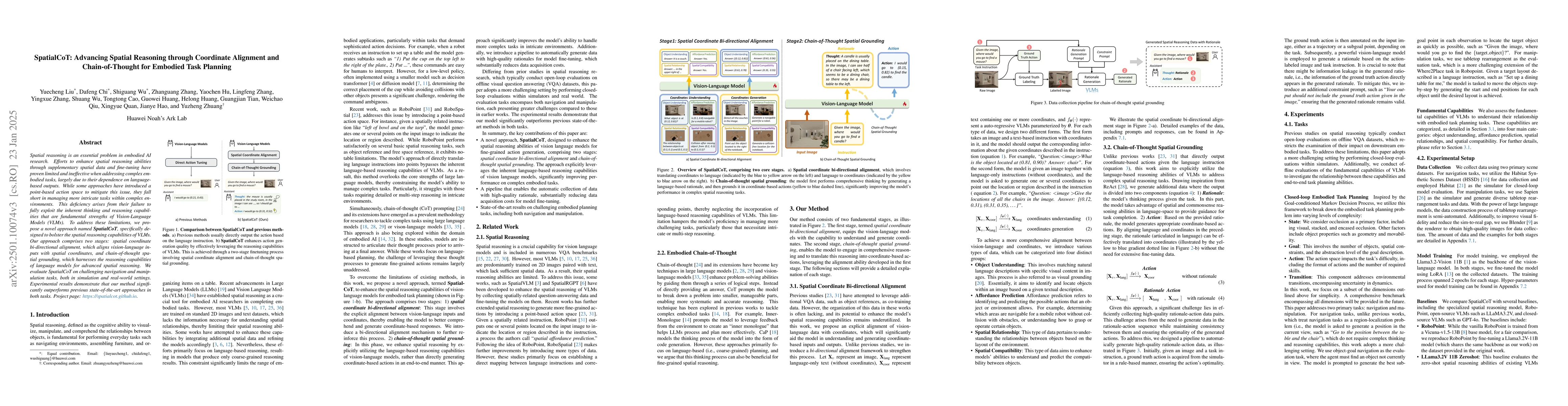 Thumbnail for SpatialCoT: Advancing Spatial Reasoning through Coordinate Alignment and
  Chain-of-Thought for Embodied Task Planning