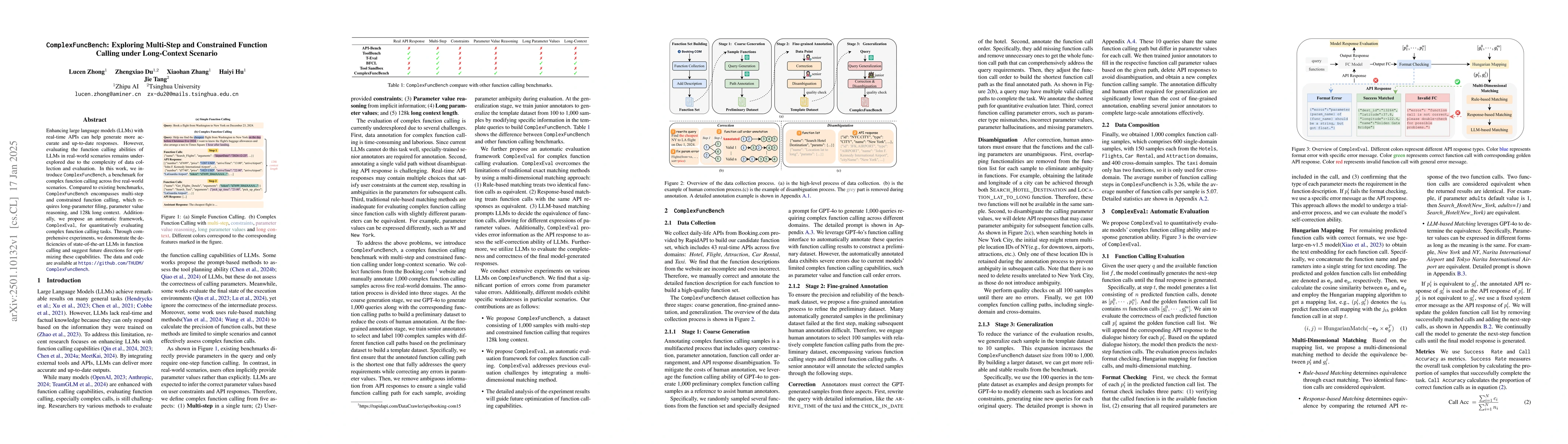 Thumbnail for ComplexFuncBench: Exploring Multi-Step and Constrained Function Calling
  under Long-Context Scenario